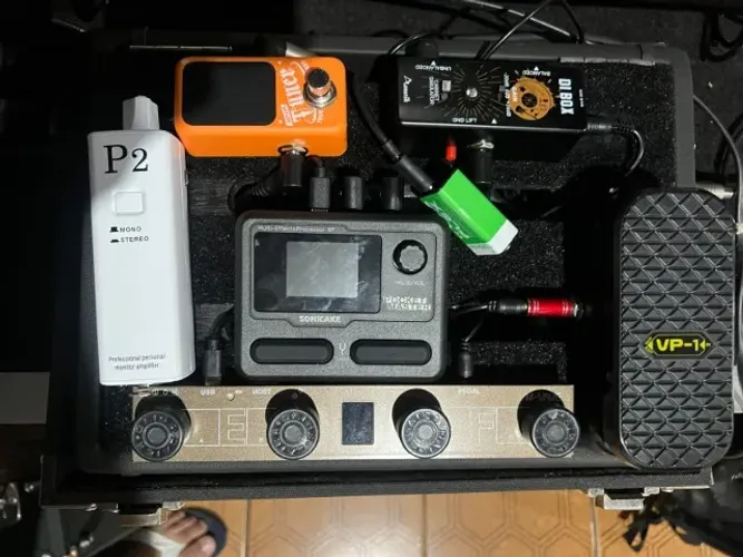 Set de Pedais Guitarra/Baixo, Afinador,PowerPlay,Volume,DI Box,PocketMaster