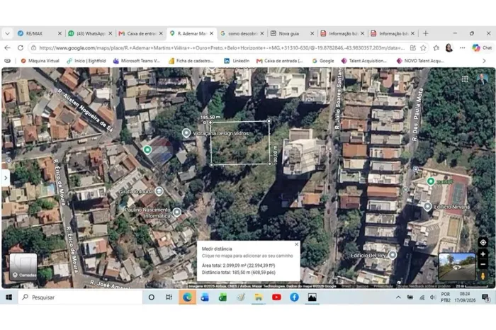 LOTE COM 672 M2 NO BAIRRO OURO PRETO, ÓTIMO PARA CONSTRUÇÃO.