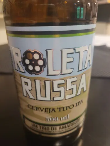 Garrafa antiga da Cerveja Roleta Russa