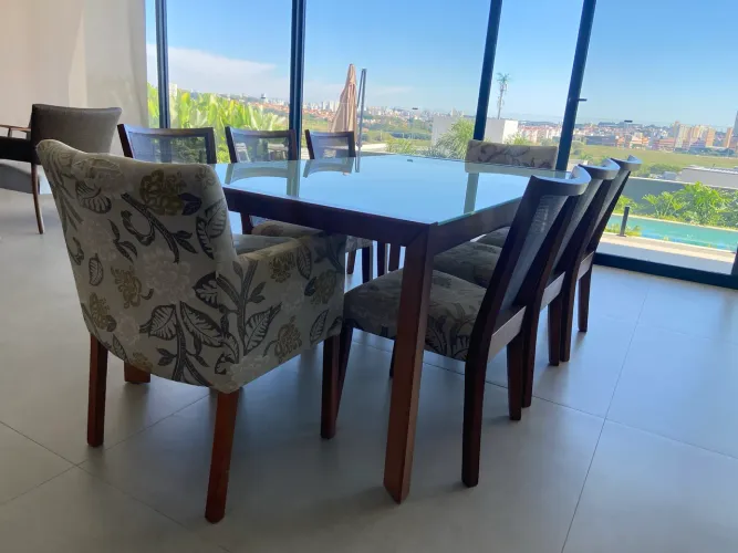 Mesa Jantar Saccaro 8 Lugares + cadeiras Artizzi