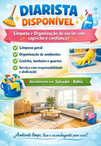 Diarista R$ 200,00