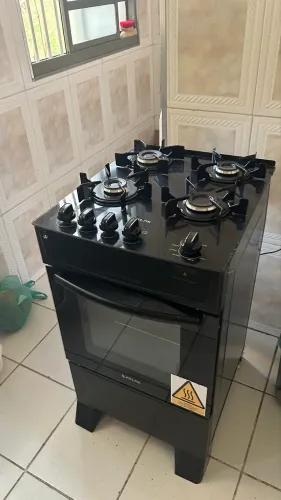 Fogão 4 Bocas Atlas Mônaco Top Glass com Mesa de Vidro e Acendimento Automático