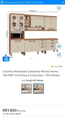 Cozinha completa 100%MDF