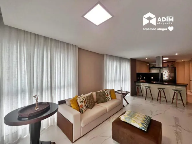 Apartamento Alto padrão mobiliado com 3 suítes a poucos metros da praia central de Balneár
