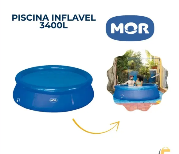 Piscina 3400 litros com kit completo