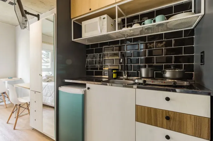 Studio 100% mobiliado com 20 metros 1 quarto no bairro Santa Cecília - Porto Alegre - RS