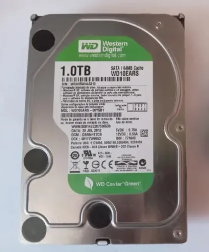 HD 1TB Western Digital Caviar Green