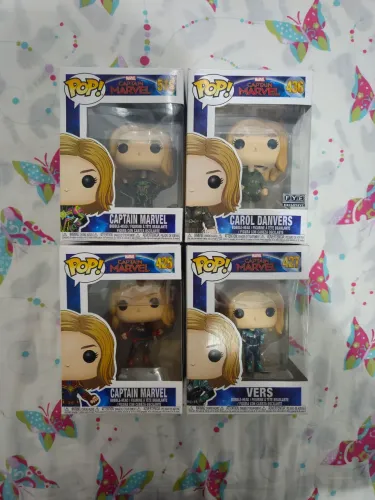 Lote Capitã Marvel - Funko Pop