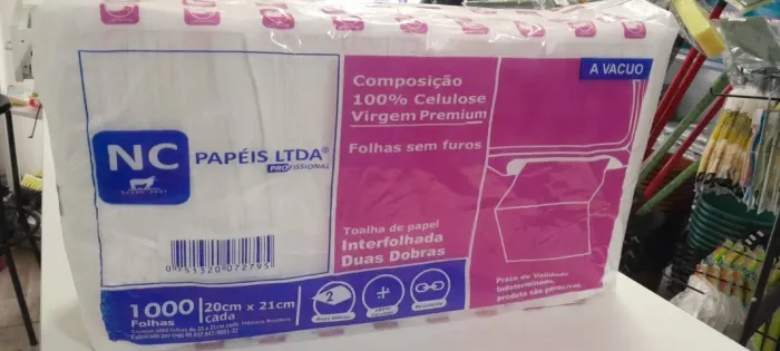 Papel Interfolhas Duas Dobras Alta Qualidade