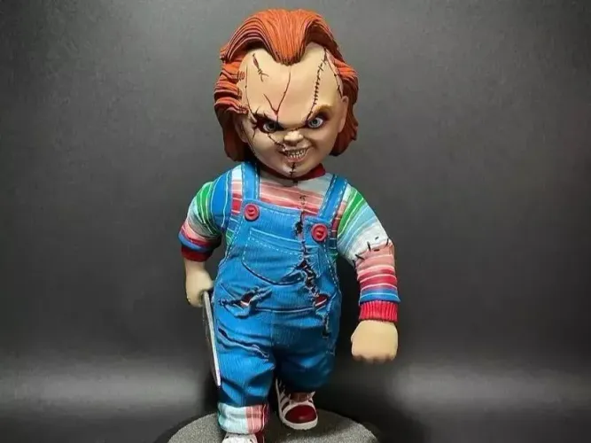 Figure/Estátua Chucky o boneco assassino em resina.