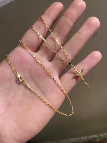 Tijolinho banhado a ouro 18k