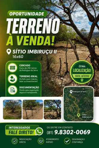 Terreno a venda - Ibiruçu II