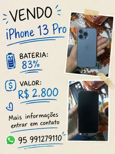 iPhone 13 pro novo caixa