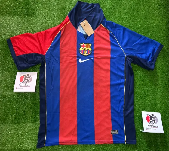 Camisa do Barcelona retrô do Rivaldo 