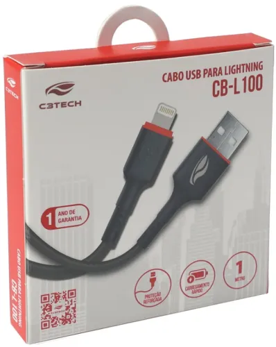 Cabo Usb para Lightning C3tech
