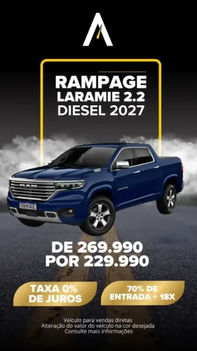Ram Rampage Laramie 2.0 TB CD 4X4 Die. Aut. 2027
