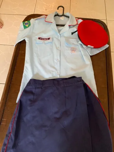 FARDA DO COLÉGIO CÍVICO MILITAR BATALHA DO RIACHUELO TAMANHO 10 ANOS
