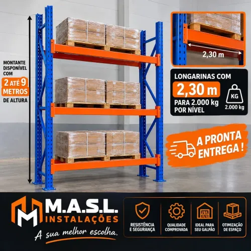 Porta pallet novo, a pronta entrega !