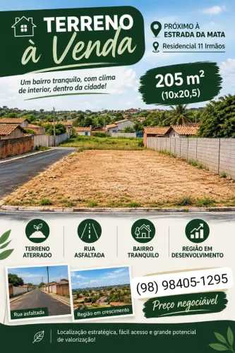 Terreno proximo ao posto paloma aa mata