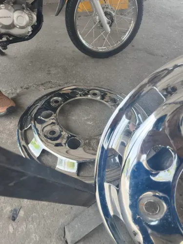Par de Calota para roda dianteira