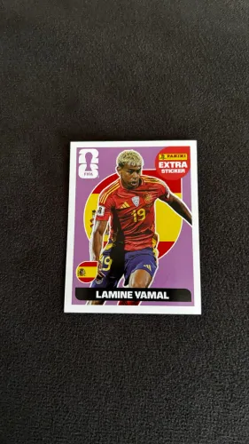 Figurinha Copa 2026 Legend Lilás/Roxa Lamine Yamal