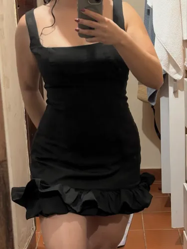Vestido com Babado na barra 