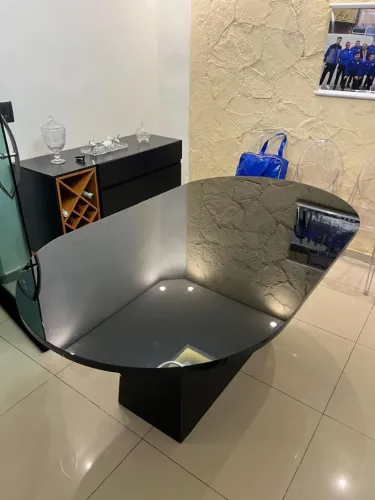 Mesa de Jantar Oval Luxo . Promoção direto da Fábrica