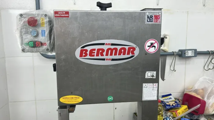 Serra Fita Bermar Inox 2,82m para Açougue