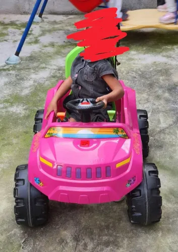 Carrinho de Passeio e Pedal Reclinavel Bandeirante Superjipe Pink