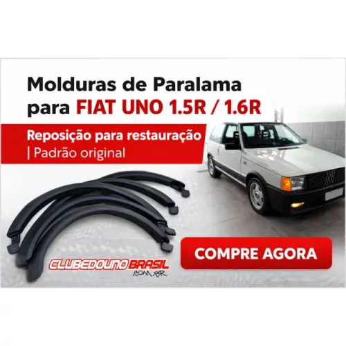Kit Molduras de paralamas Uno 1.5R 1.6R Premio Elba Mille 04 pçs