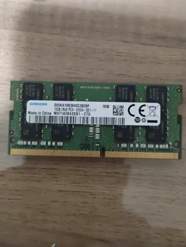 Memória RAM Samsung de 16GB DDR4 para notebook