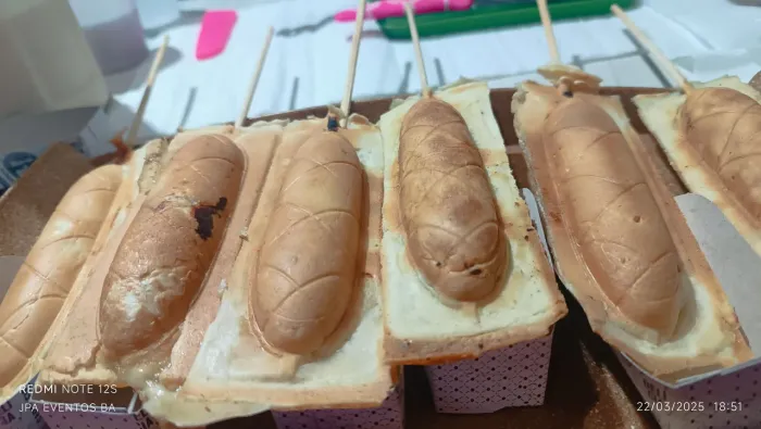 Crepe suíço e pipoca
