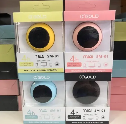 Mini caixa de som portátil bluetooth 