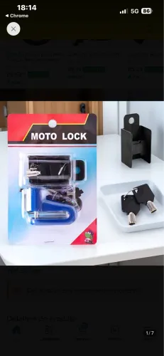 Cadeado Para Freio a Disco Moto ou Bike