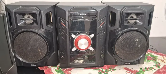 Minisystem philco ph650, defeito leia!