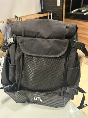 Mochila Modular Preta Multi Compartimentos - Grande e Reforçada