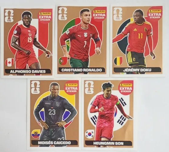 Legends Bronze - Lote de figurinhas originais Panini - Copa do Mundo 2026