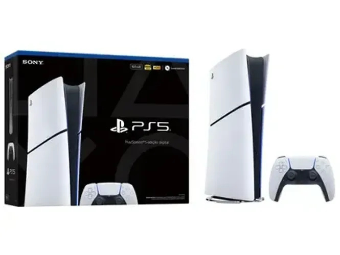 PlayStation 5 Edição Digital 825GB 1 Controle Branco Sony com apenas 1 mes de uso