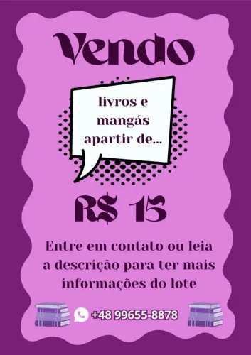 Livros e Mangás Diversos - Preços na descrição