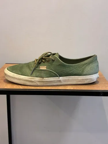 Tênis Vans Authentic Leather Original 43 - Couro Verde | Oportunidade