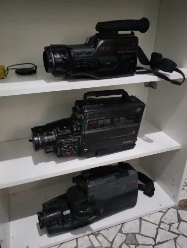 3 CAMERAS FILMADORA PANASONIC ANALOGICAS