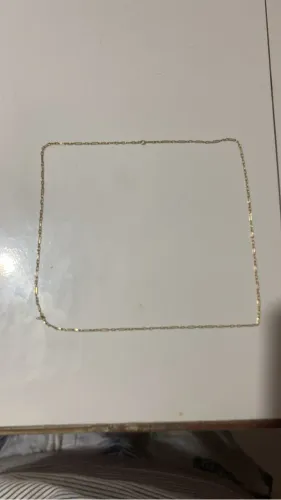 cordão folheado a ouro 18k