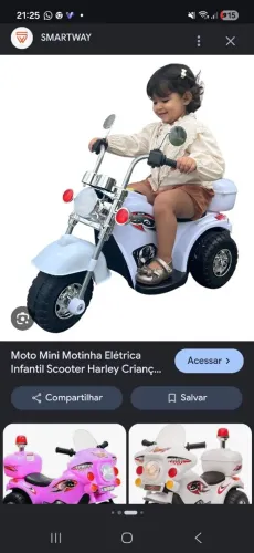 Motinha eletrica infantil