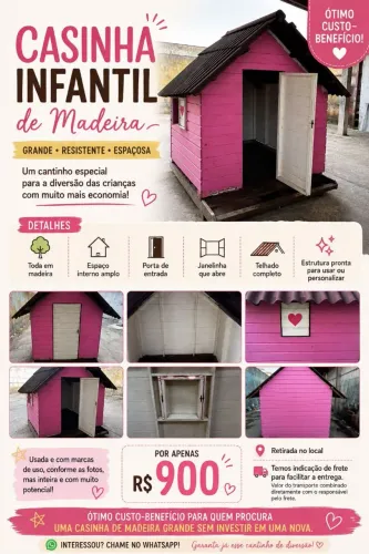 Casa infantil de Madeira grande