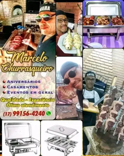 Churrasqueiro para seu evento
