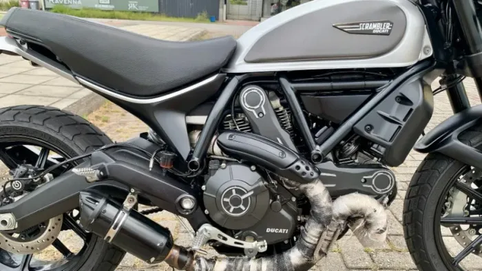 Escapamento Slip-on Kemimoto + Curva Inox Ducati Scrambler