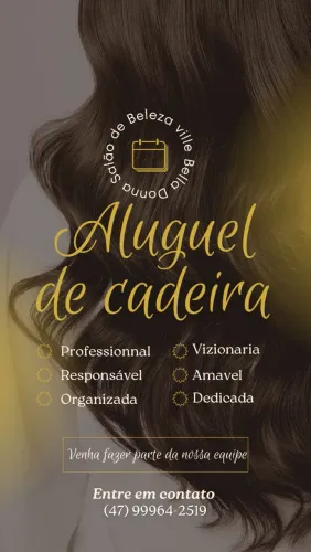 Aluguel de bancada para cabeleireira 