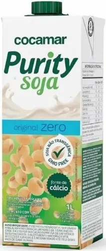 Leite de Soja de Soja Zero Açúcar Purity - caixa /12 Litros