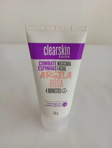 Máscara Facial Argila Rosa combate espinha Avon