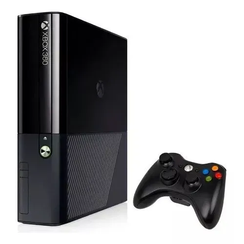 Xbox 360 desbloqueado, um controle todos os cabos e vários jogos